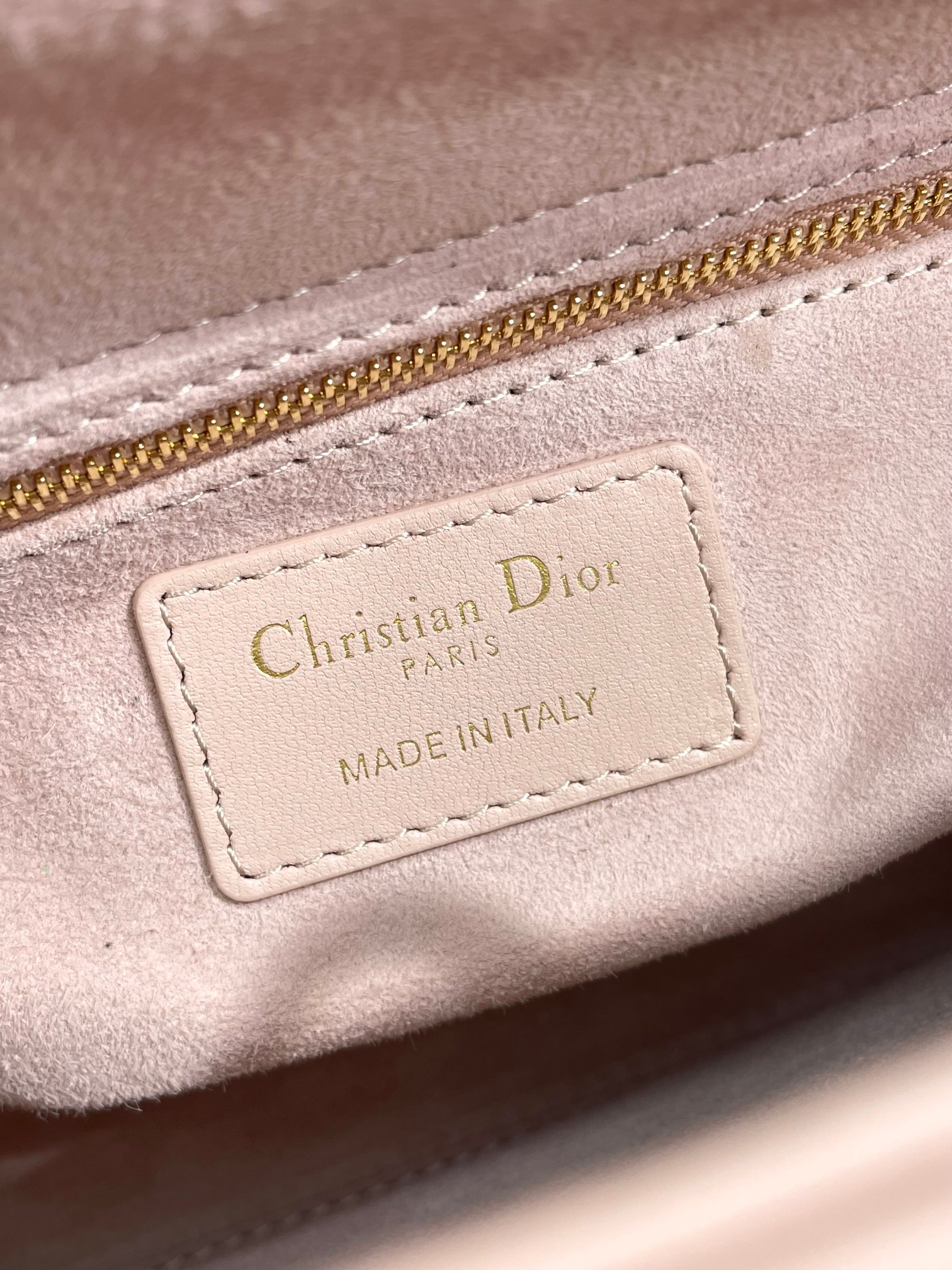 Small Lady Dior My ABCDior Bag Pale Pink Cannage Lambskin